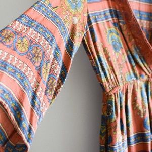 Zara Trafaluc Bohemian Print Floral Romper